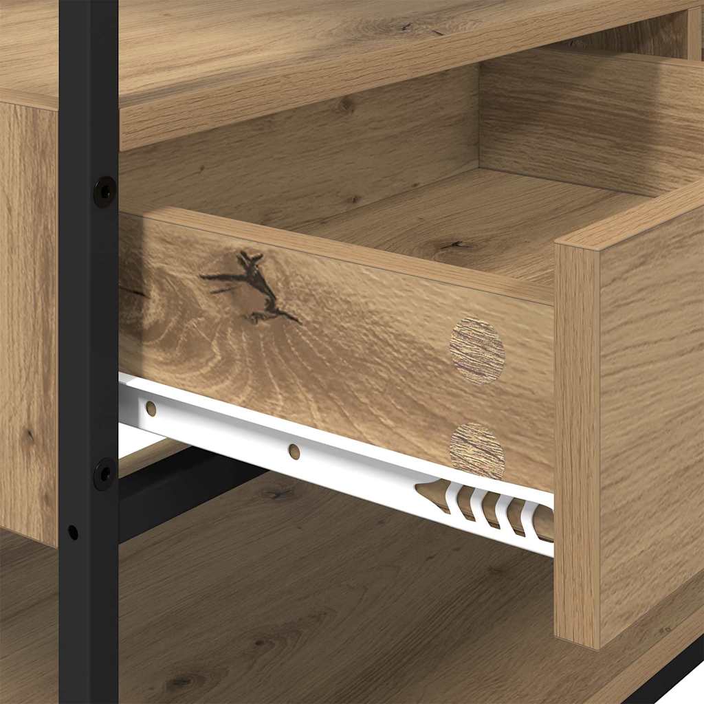 Guardaroba con cassetto rovere artigianale 89 x 39 x 184.5 cm