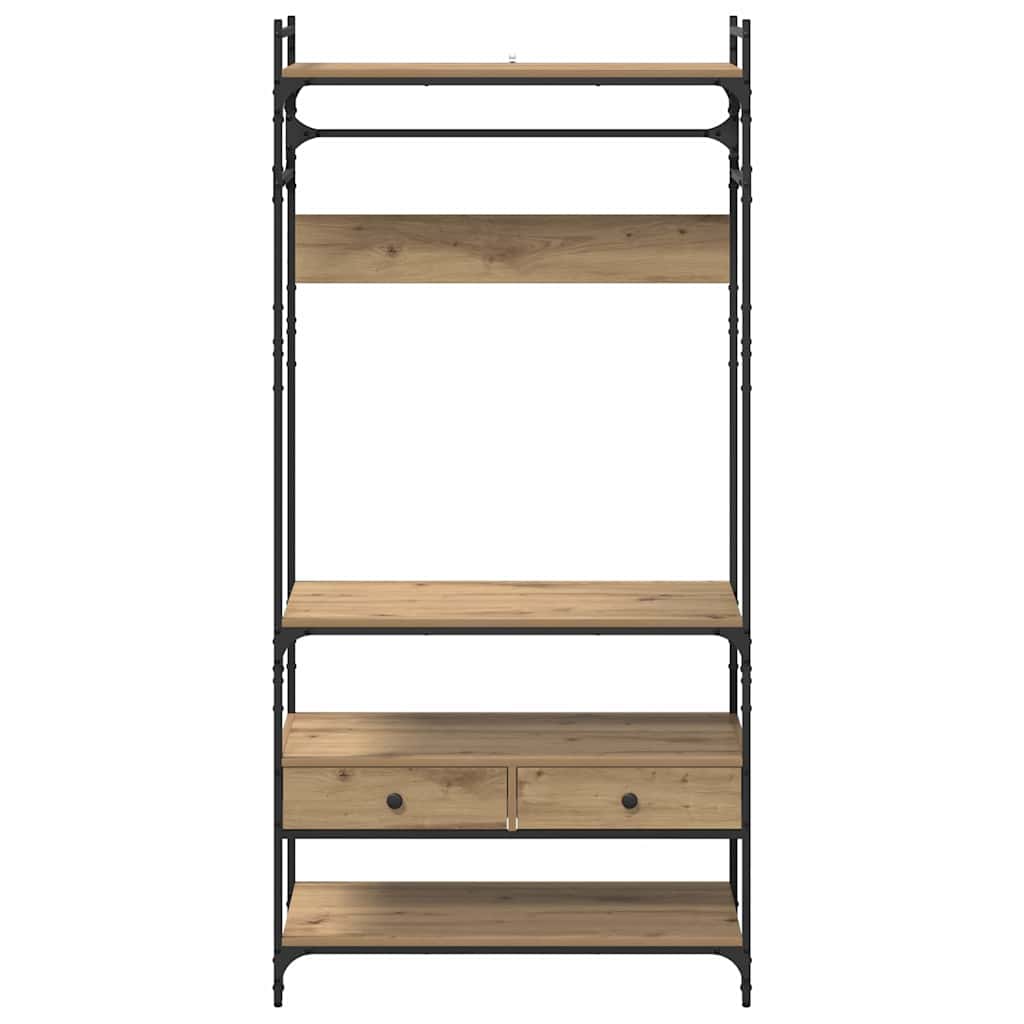 Guardaroba con cassetto rovere artigianale 89 x 39 x 184.5 cm