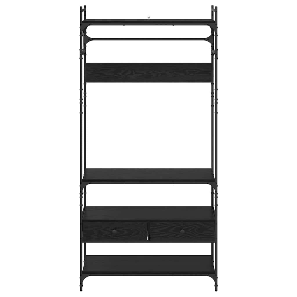 Guardaroba Rovere nero 89 x 39 x 184.5 cm Legno multistrato