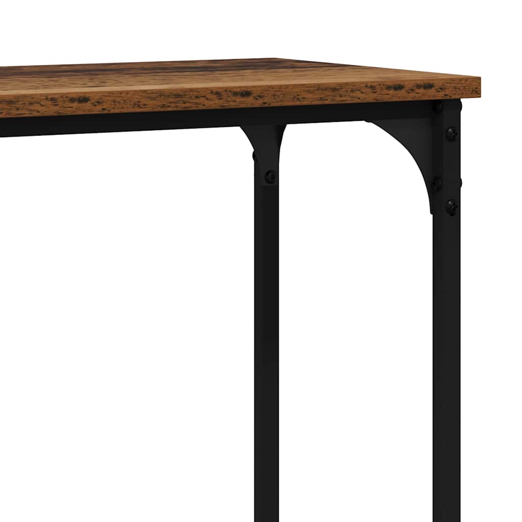 Tavolo consolle con lo scaffale Legno vecchio 160 x 29 x 80 cm