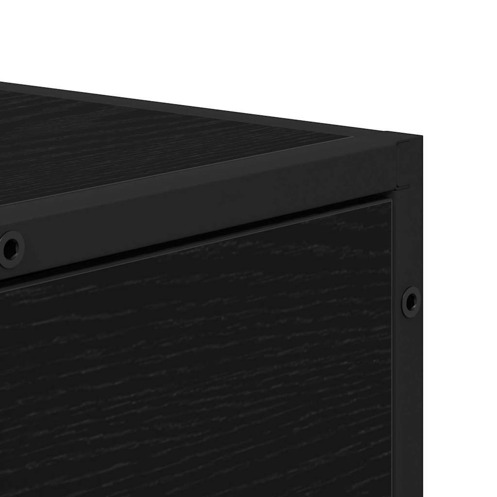 Credenza Rovere nero 35,5 x 35 x 76 cm Legno multistrato