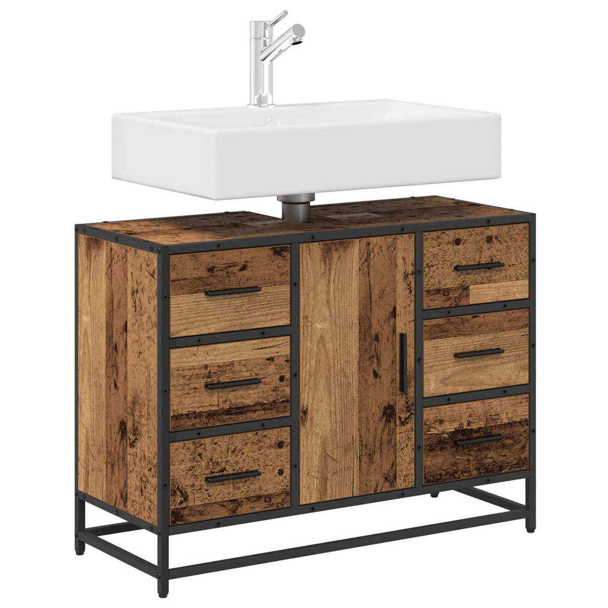 Mobile da Bagno Legno vecchio 80 x 33 x 60 cm - homemem39