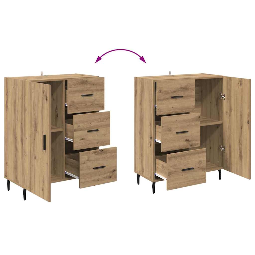 Credenza con cassetto Rovere artigianale 69,5 x 34 x 90 cm