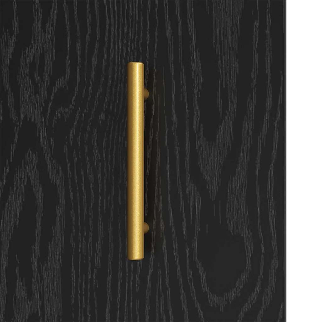 Credenza Rovere nero 34 x 34,5 x 90 cm Legno multistrato