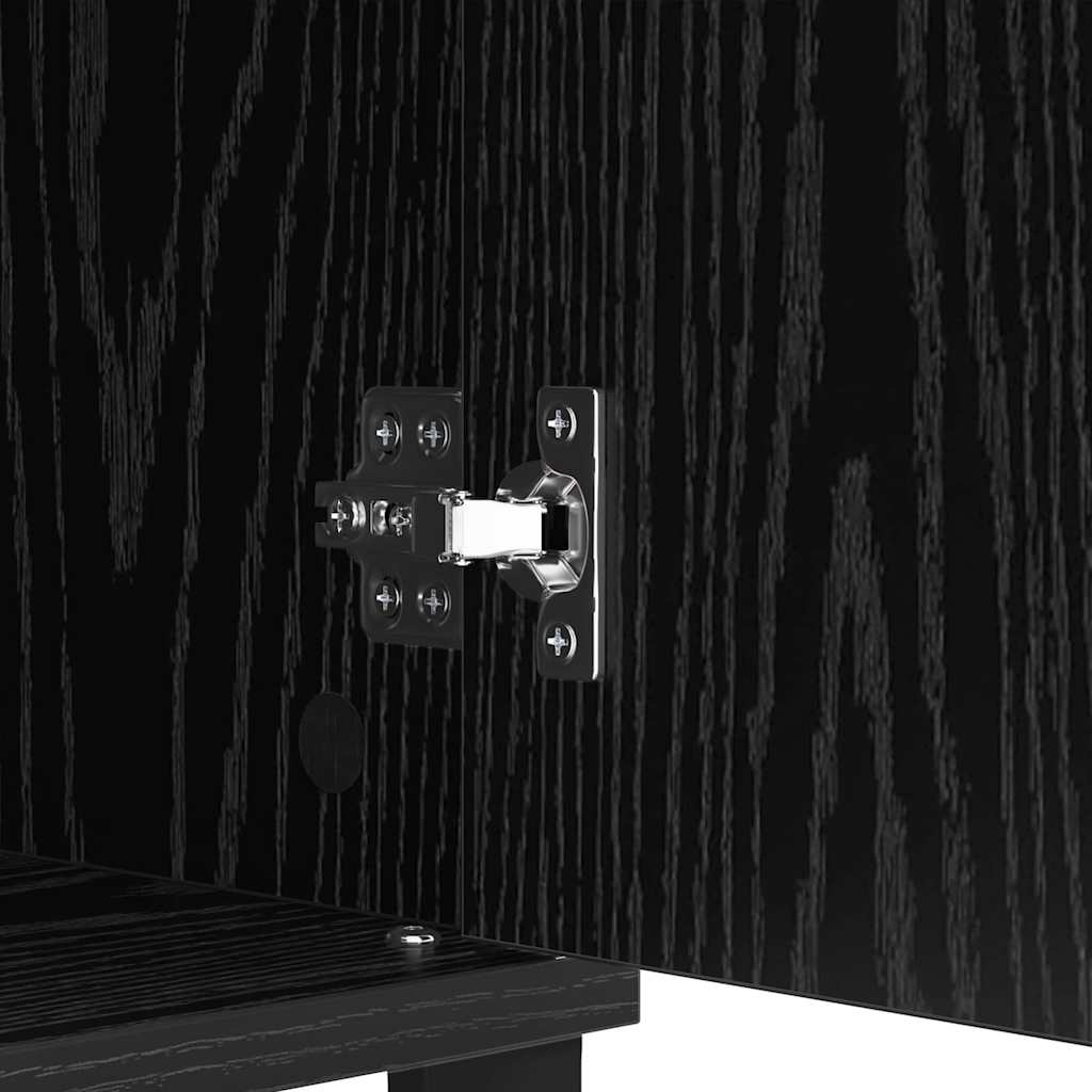 Credenza con cassetto Rovere Nero 60 x 35 x 70 cm