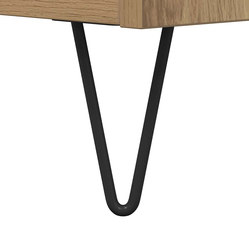 Mobile TV Rovere artigianale 104 x 35 x 50 cm Legno multistrato | homemem39