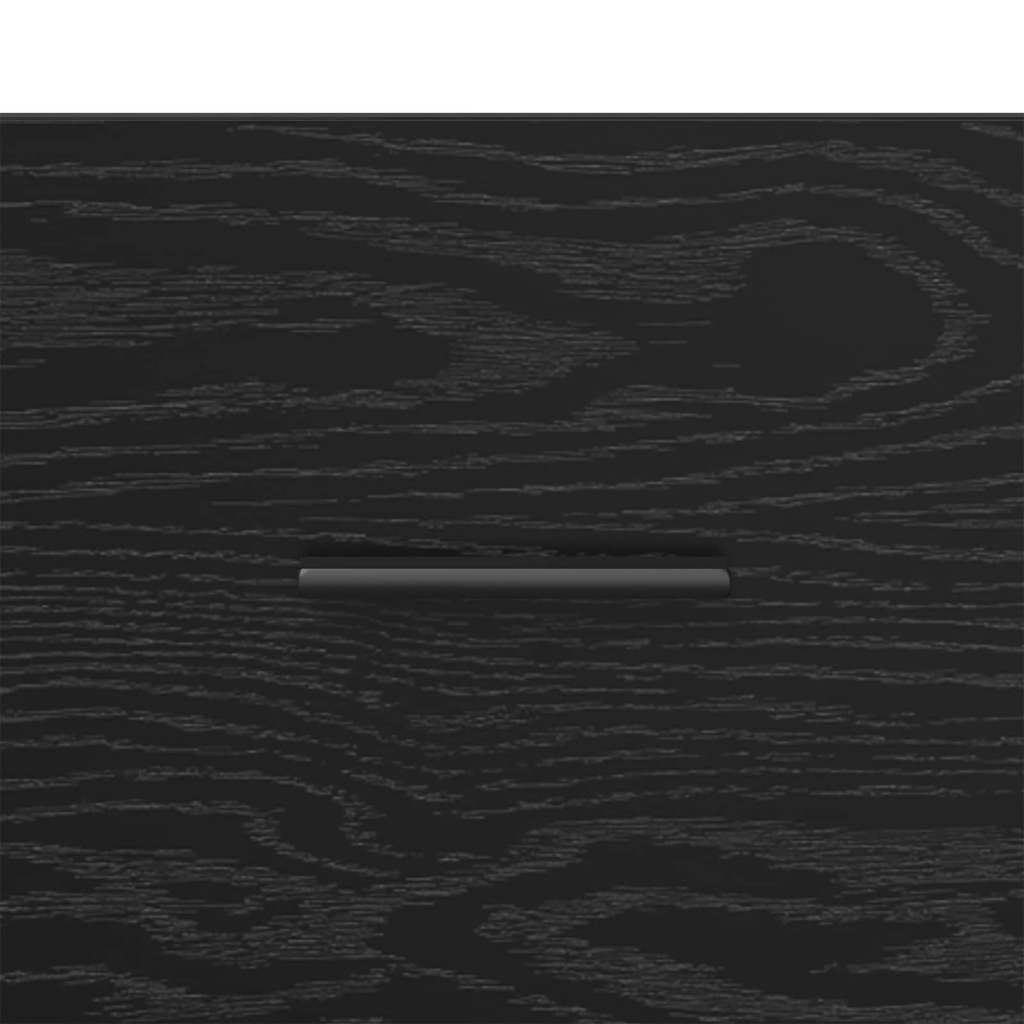 Armadio da Notte Rovere Nero 40 x 35 x 47,5 cm