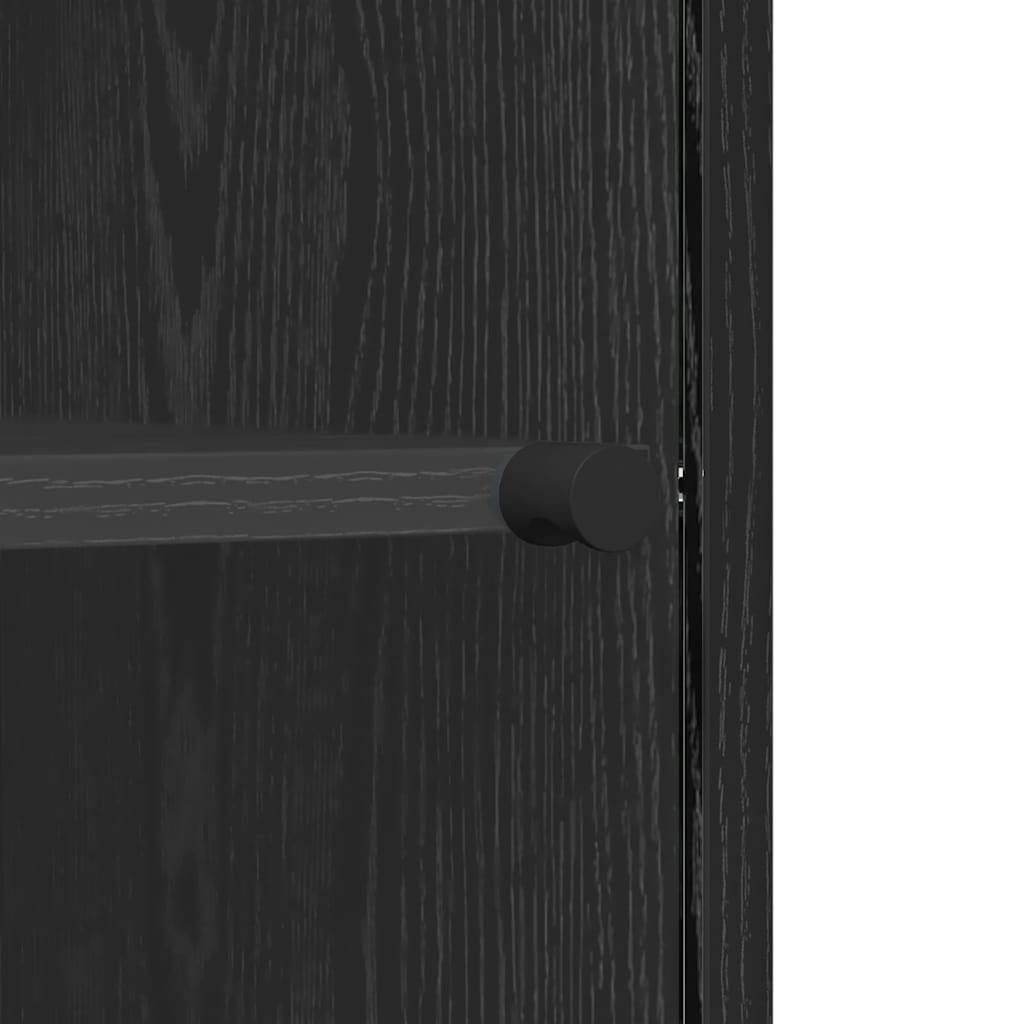 Credenza Rovere nero 35 x 37 x 76 cm Legno multistrato