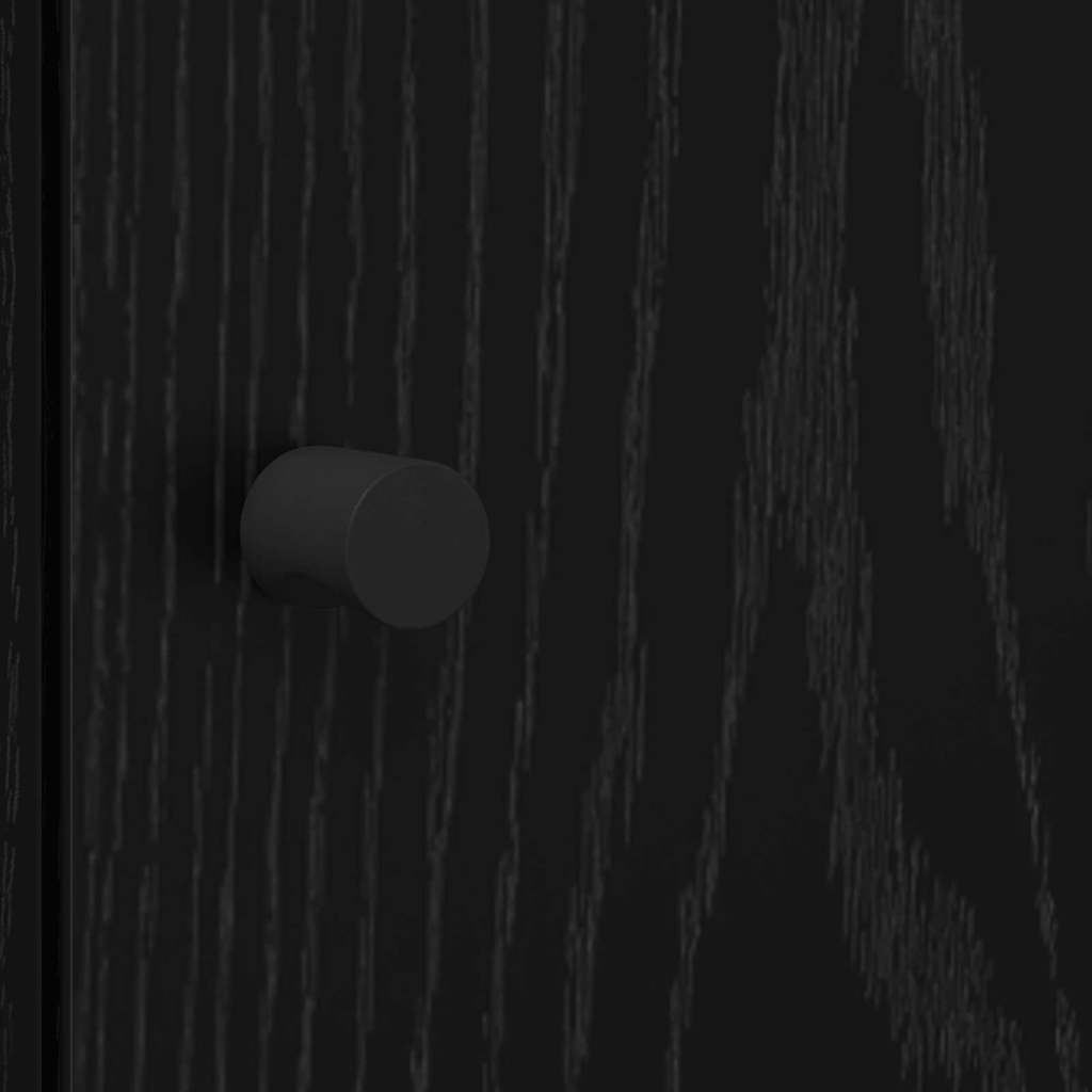 Credenza Rovere Nero 35 x 37 x 142 cm Legno multistrato