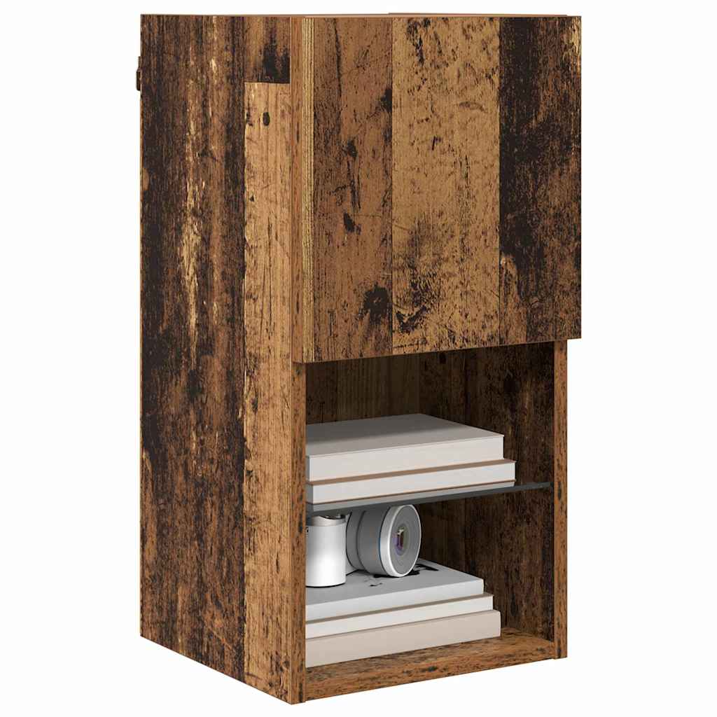 Mobile TV da Parete 30,5 x 30 x 60 cm Legno vecchio - homemem39