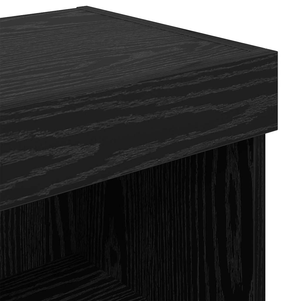 Mobiletti TV da Parete Panama 2 pcs Rovere Nero