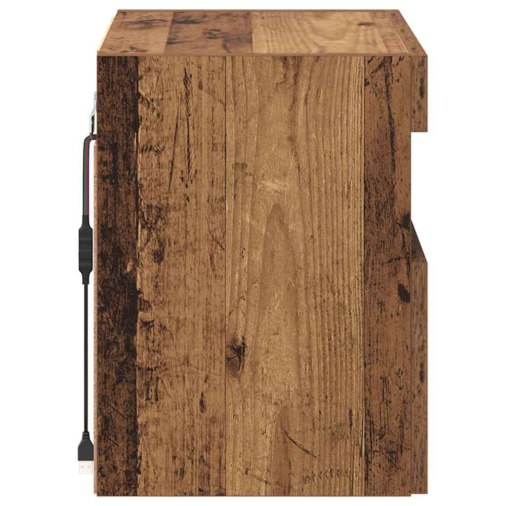 Mobiletti TV da Parete 2 pcs Legno vecchio 40 x 30 x 40 cm | homemem39
