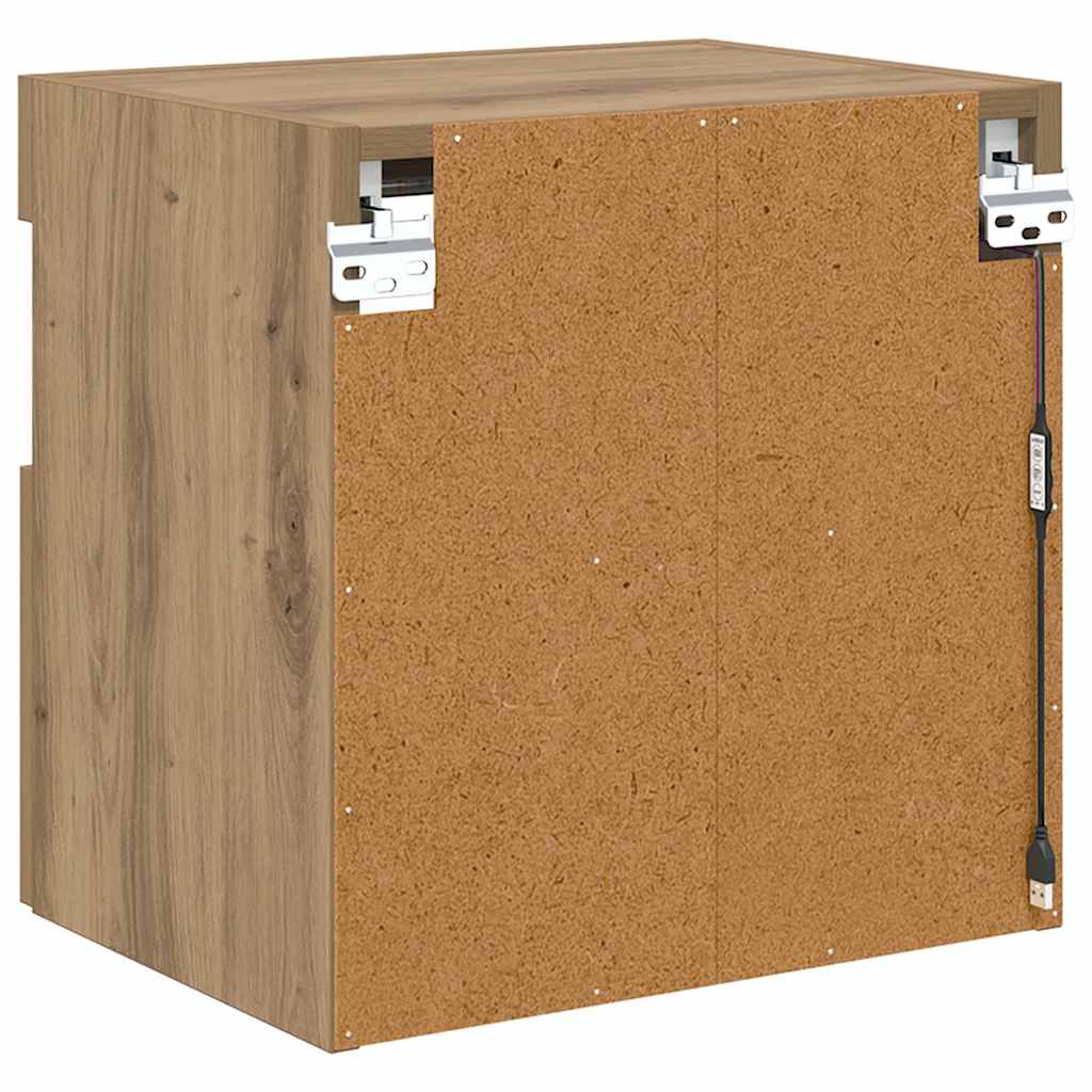 Mobile TV da parete 40 x 30 x 40 cm Rovere artigianale