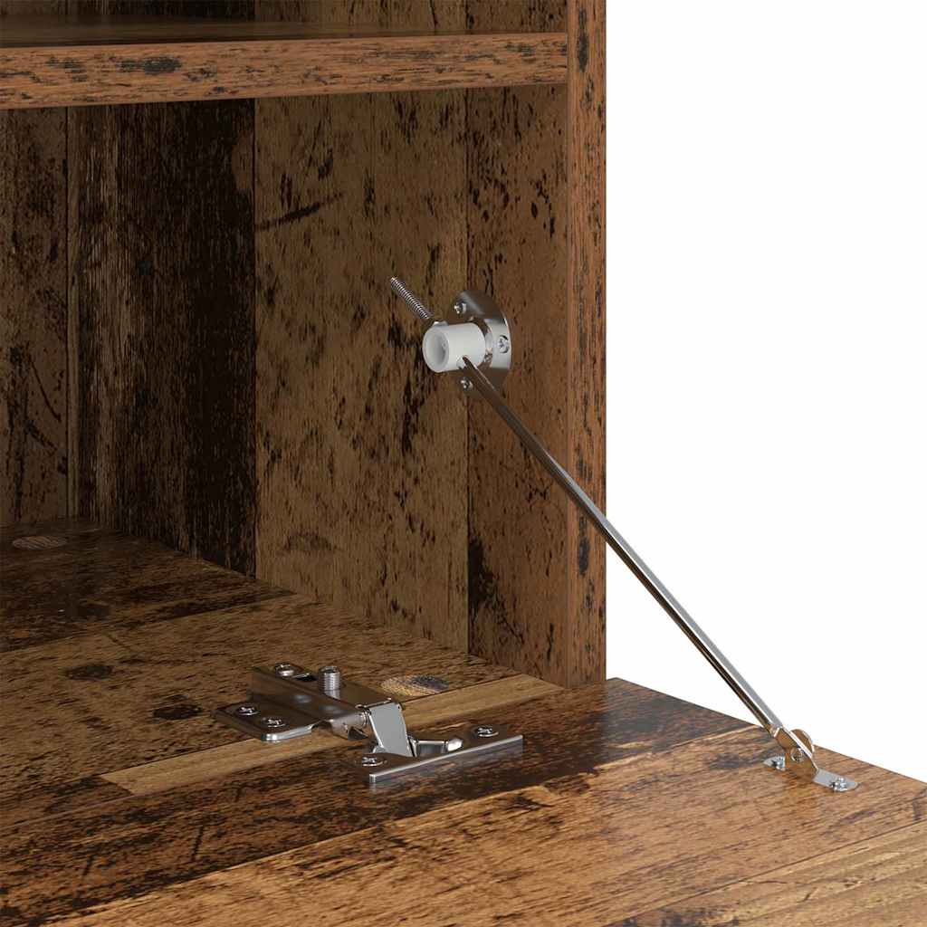 Mobile TV da parete con LED Legno vecchio 100 x 30 x 40 cm | homemem39