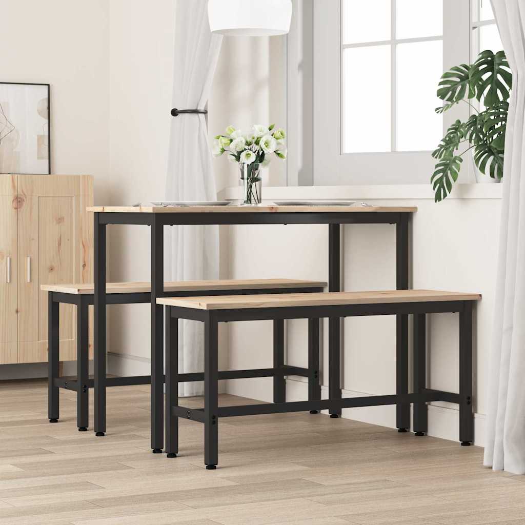 Panchina da pranzo Naturale 100 x 32,5 x 49 cm - homemem39