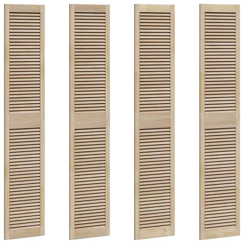 Porte per Armadi con porta 4 pcs Marrone 201 x 39.5 x 2.1 cm