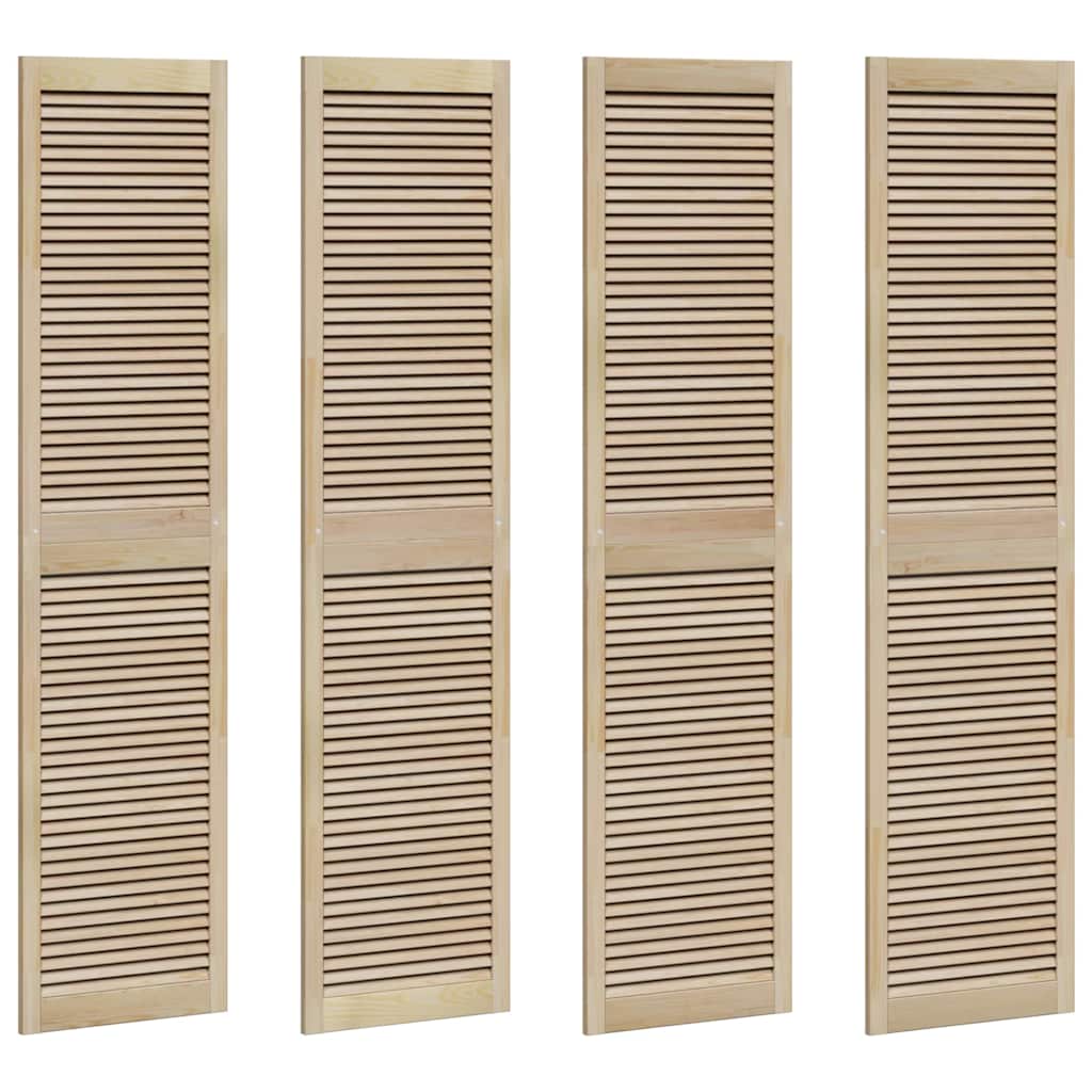 Porte per Armadi con porta 4 pcs Marrone 201 x 49.5 x 2.1 cm