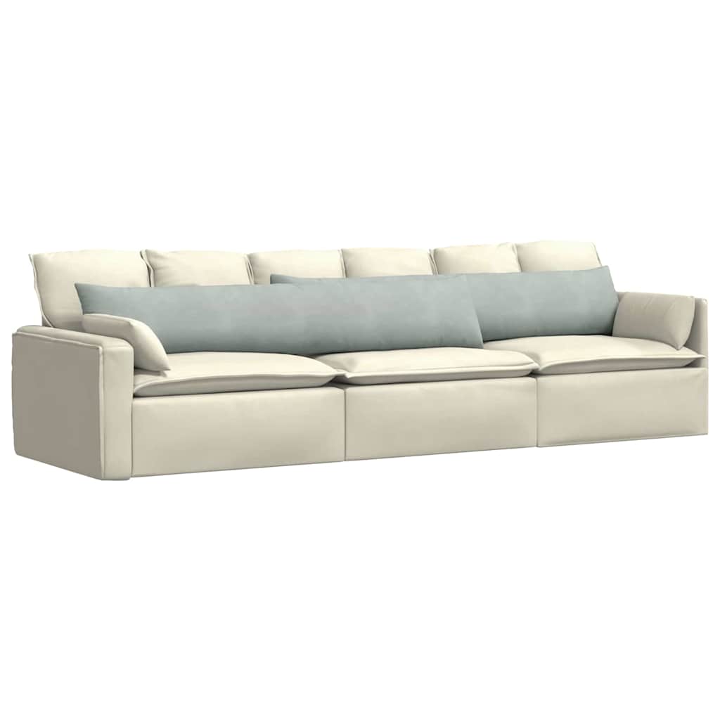 Cuscini da Divano 2 pcs Grigio chiaro 200 x 40 cm - homemem39