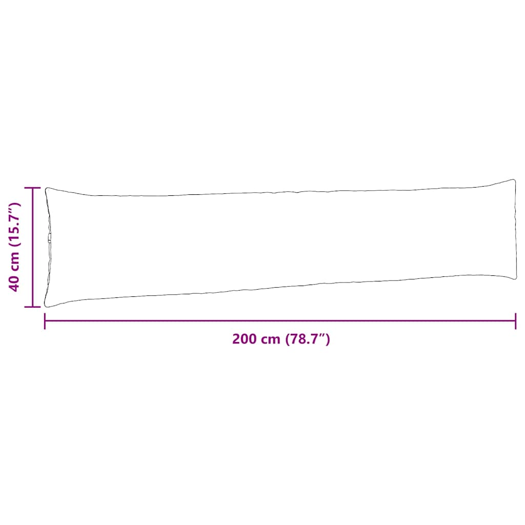 Cuscini da Divano 2 pcs Giallo Chiaro 200 x 40 cm | homemem39