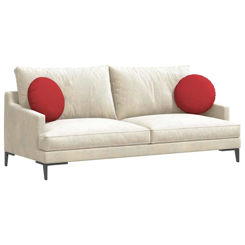 Cuscini per Seduta 2 pz Tessuto Rosso Ø40 x 13 cm - homemem39