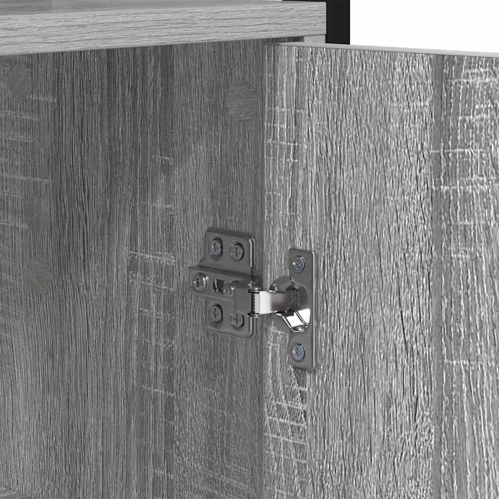 Armadio per Libri Grigio Sonoma 60 x 24 x 161 cm