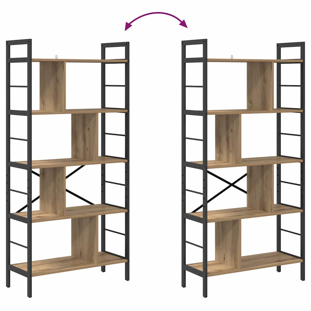 Libreria 9 livelli 75 x 30 x 156 cm Legno multistrato | homemem39