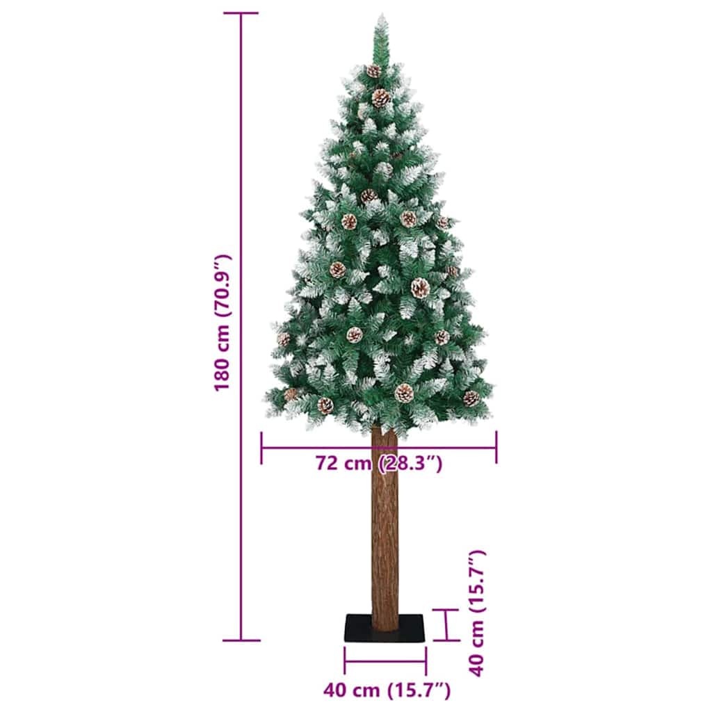 Albero di Natale snodato con 300 LED Verde e Bianco 180 cm