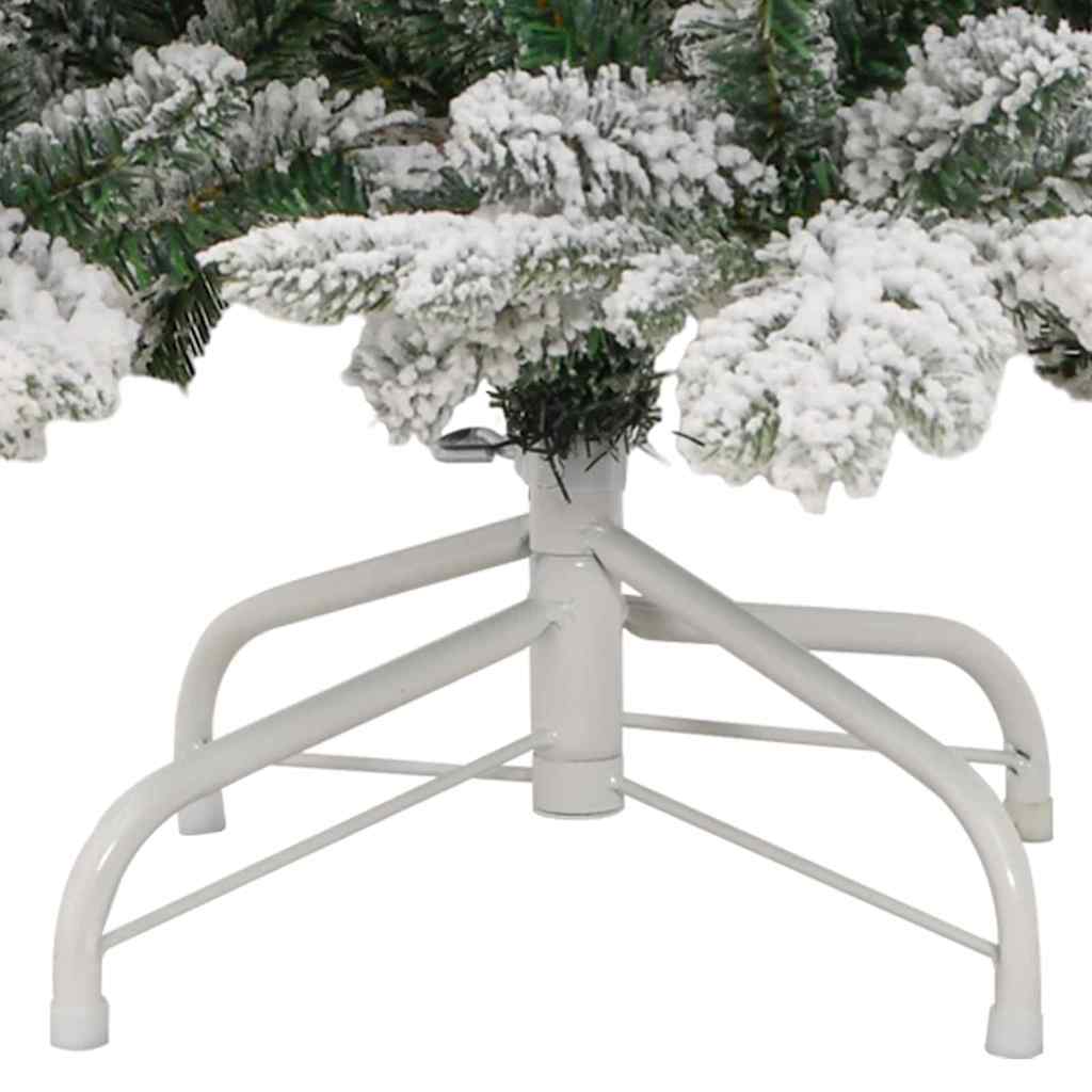 Albero di Natale Artificiale con Rami Pieghevoli Bianco 210 cm