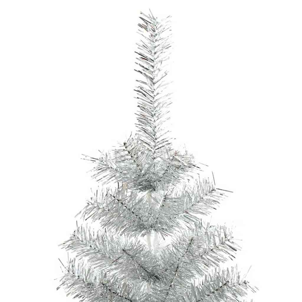 Albero di Natale con 300 LED con supporto Argento 180 cm PET