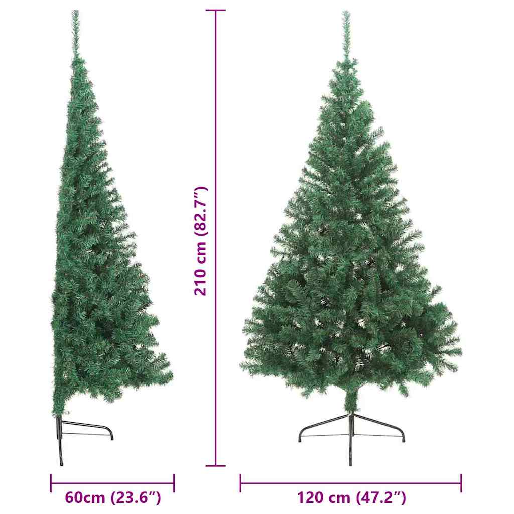 Albero di Natale artificiale con luci integrate Verde 210 cm | homemem39