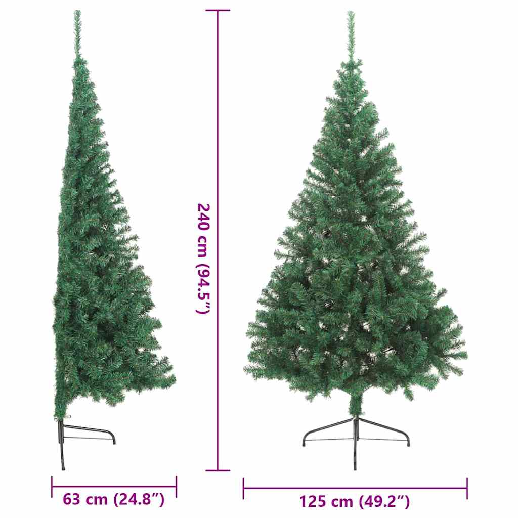 Albero di Natale artificiale con luci integrate Verde 240 cm