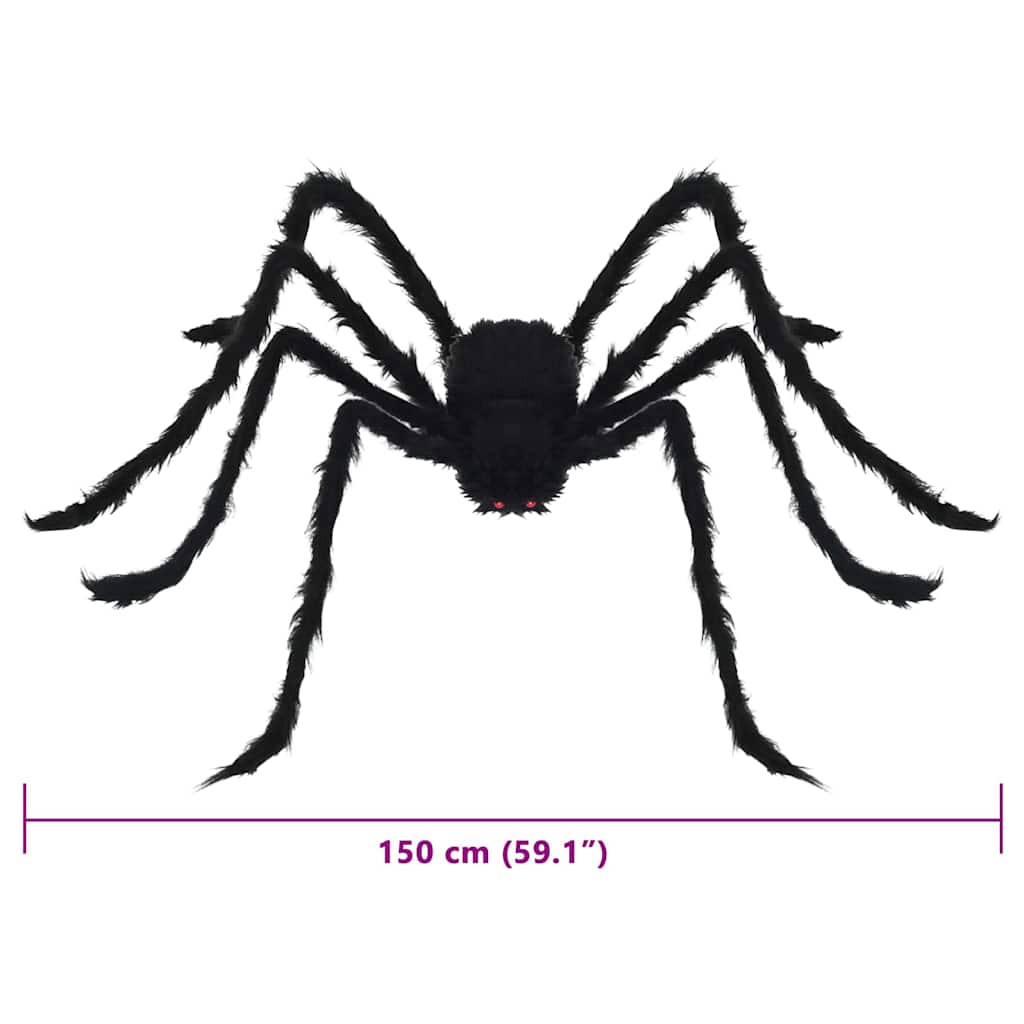 Decorazione Ragno di Halloween 3 pcs Nero 150 cm | homemem39