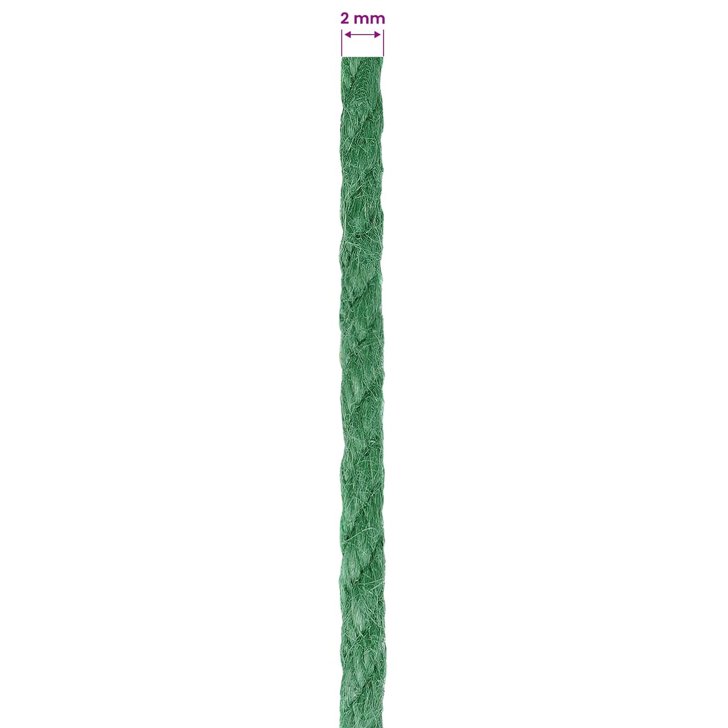 Corda di Juta 2 pcs Verde 100% juta Tossa | homemem39