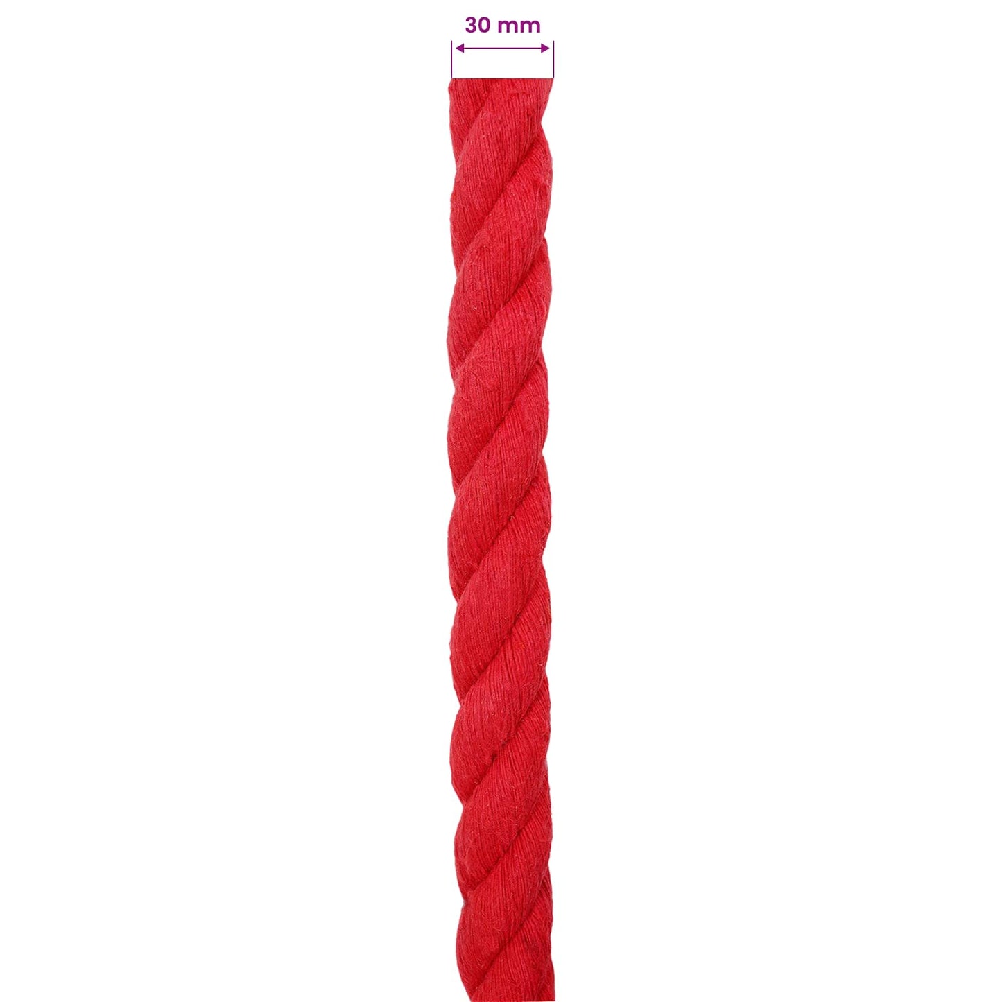 Corda Rosso 3 x 3 x 5000 cm Cotone | homemem39