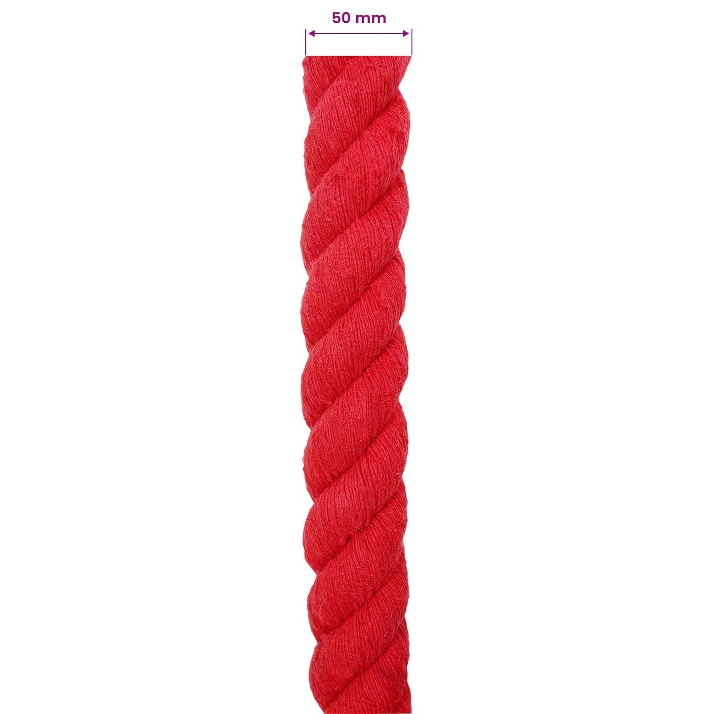 Corda Rosso 5 x 5 x 1000 cm Cotone | homemem39