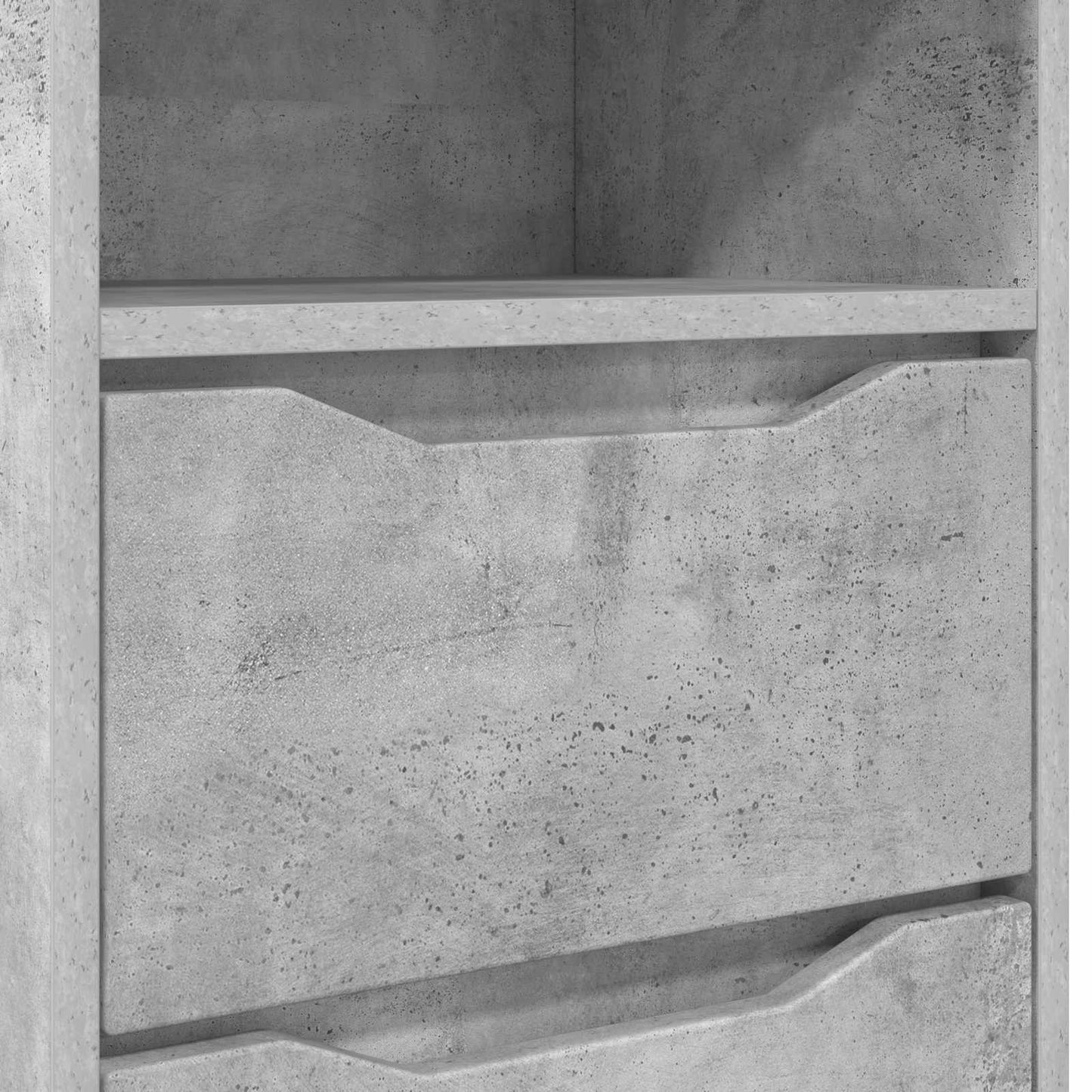 Comodino Grigio cemento 40 x 30 x 467 cm Legno ingegnerizzato