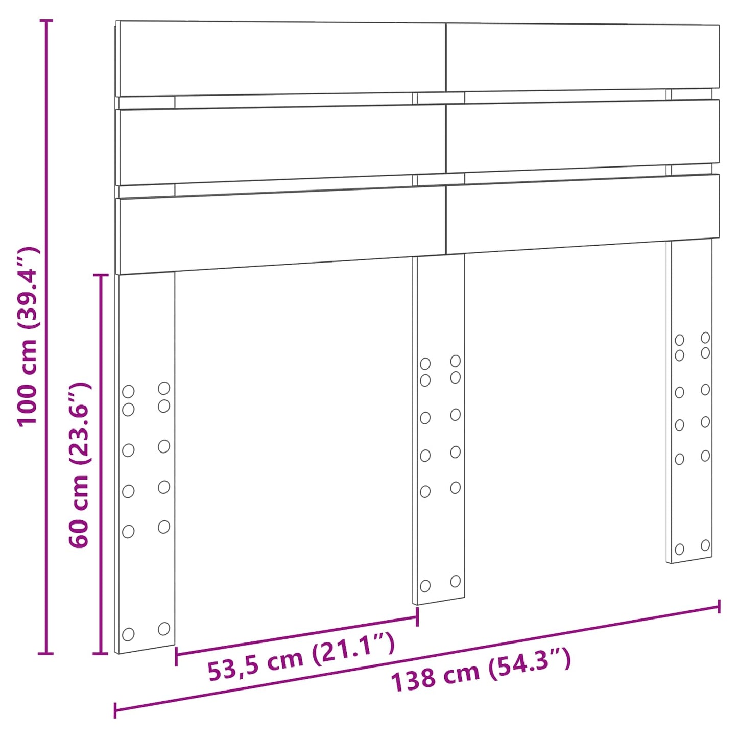 Testiera Legno vecchio Legno multistrato | homemem39