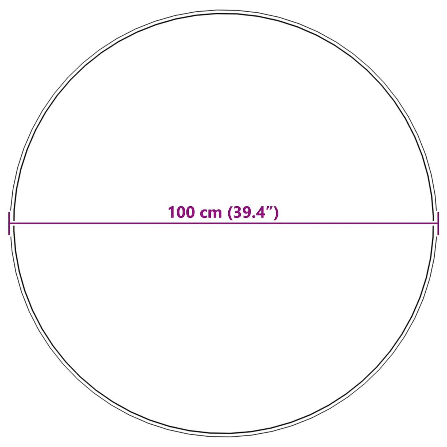 Tappeto Pecora Tafalla Bianco Ø 100 cm Poliestere