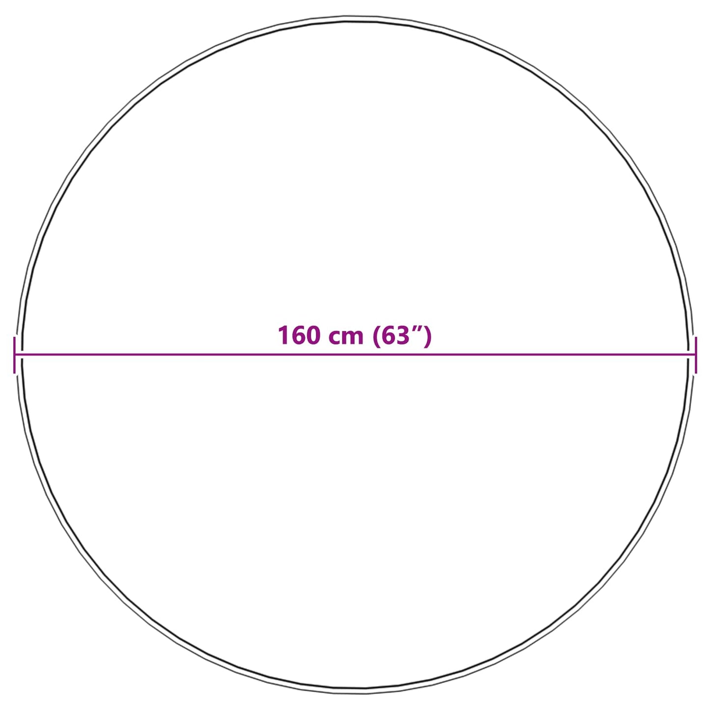 Tappeto Pecora Tafalla Bianco Ø 160 cm Poliestere