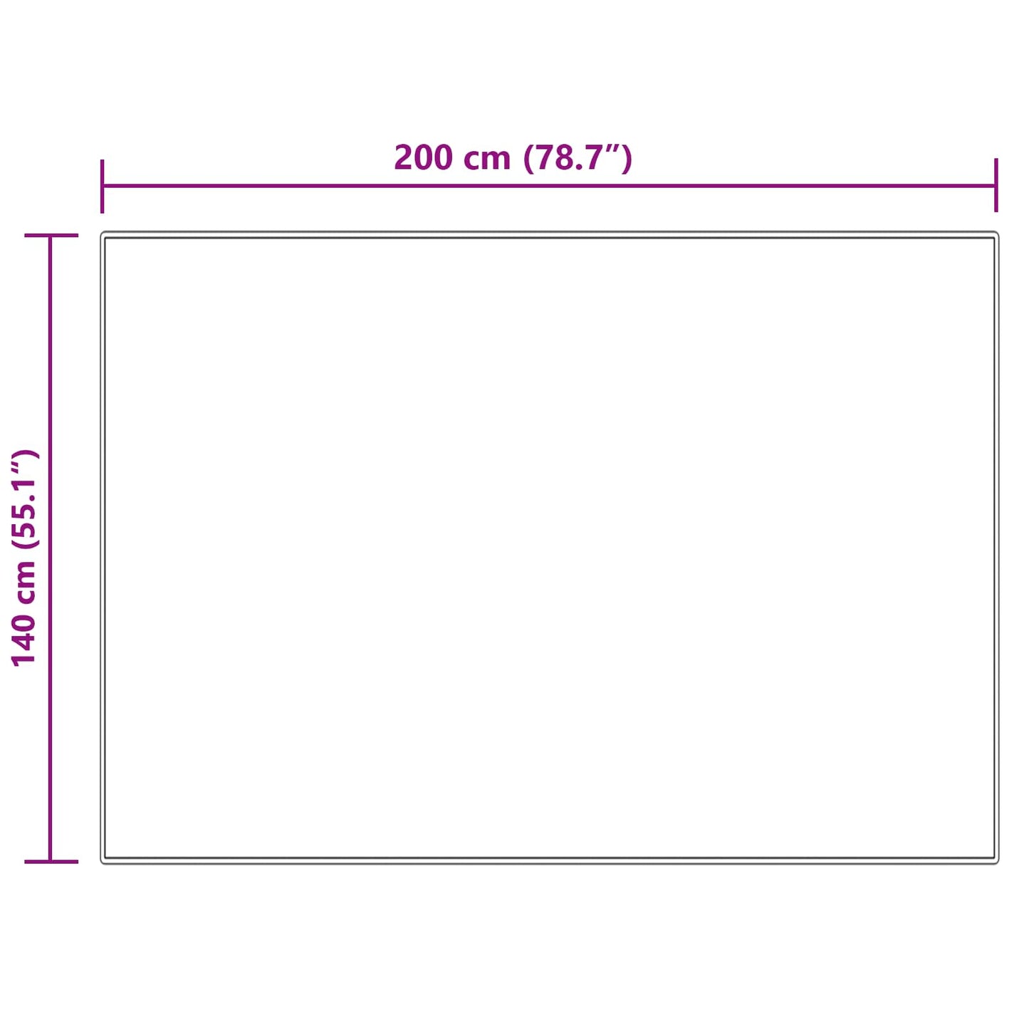 Tappeto in finta TAFALLA Crema 140 x 200 cm Poliestere - homemem39