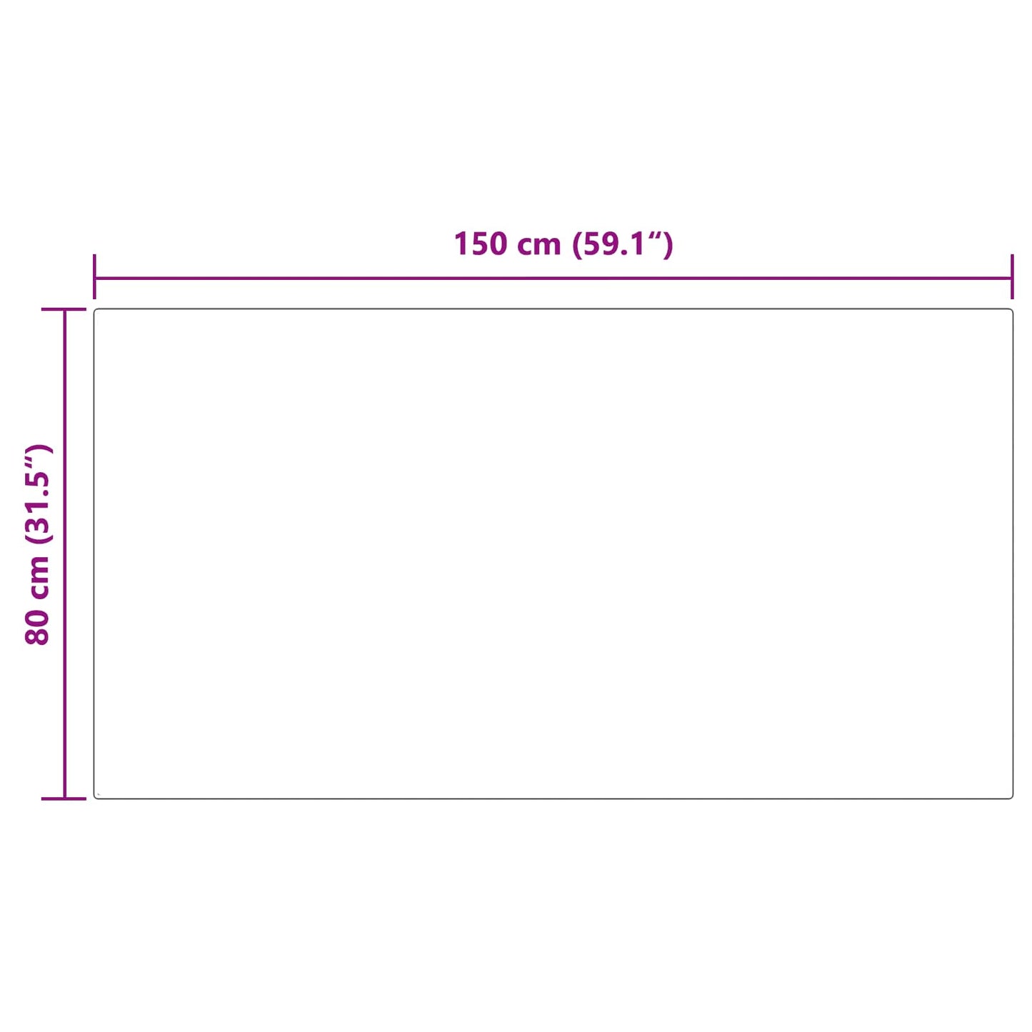 Tappeto in finta TAFALLA Grigio 80 x 150 cm Poliestere | homemem39