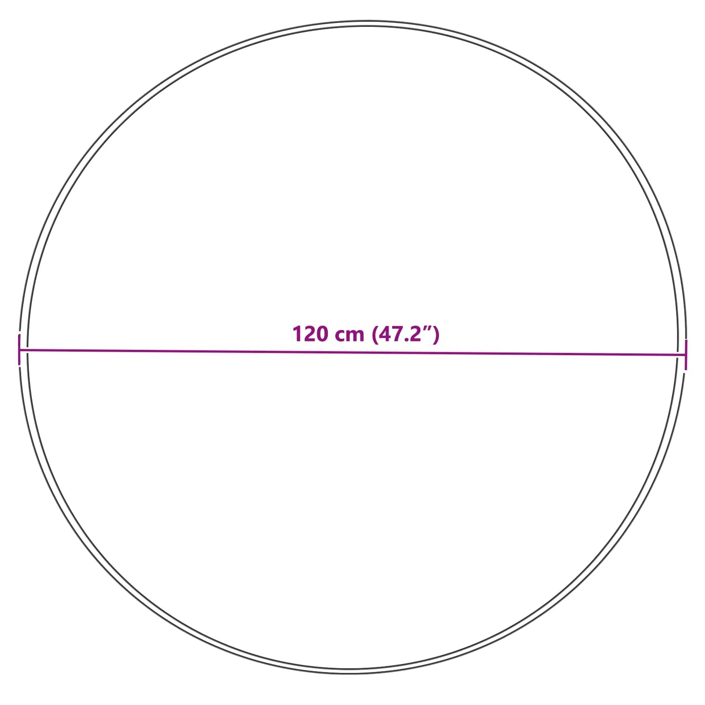 Tappeto in finta TAFALLA Grigio Ø 120 cm Poliestere - homemem39