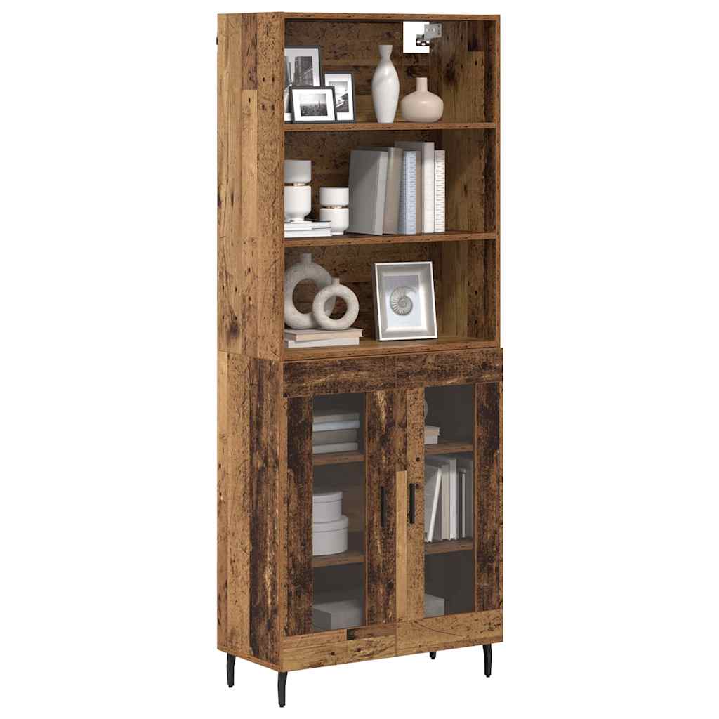 Credenza 2 pz Legno vecchio 69,5 x 32,5 x 180 cm - homemem39