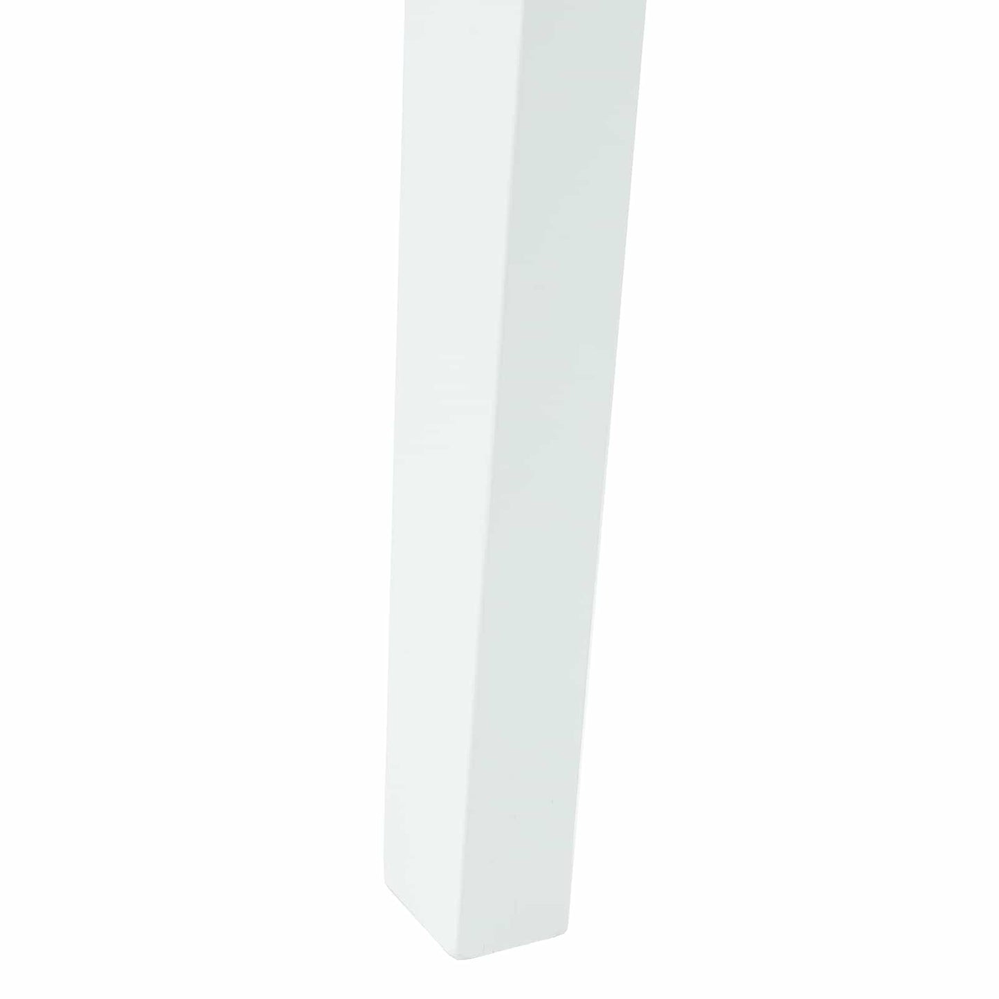 Sedie da pranzo 2 pz Legno di gomma solido Bianco