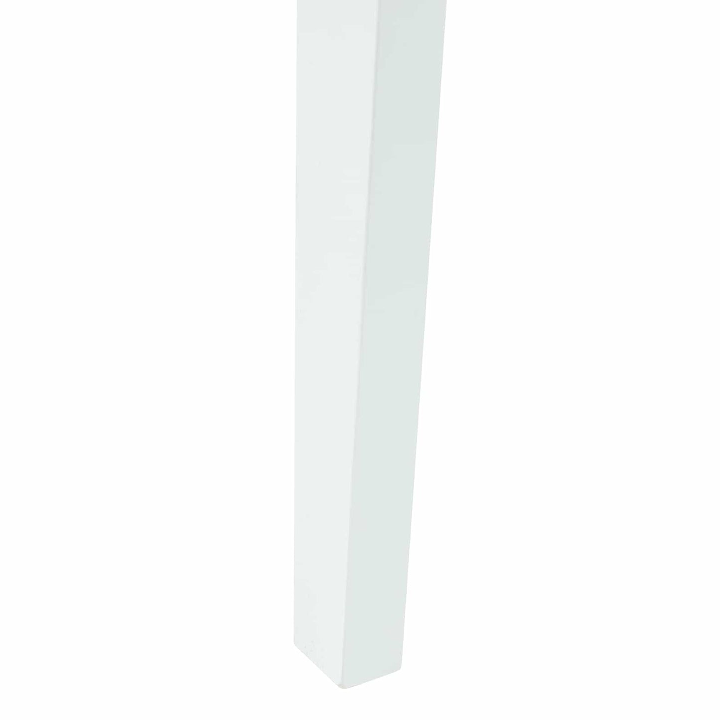 Sedie da pranzo 2 pz Legno di gomma solido Bianco