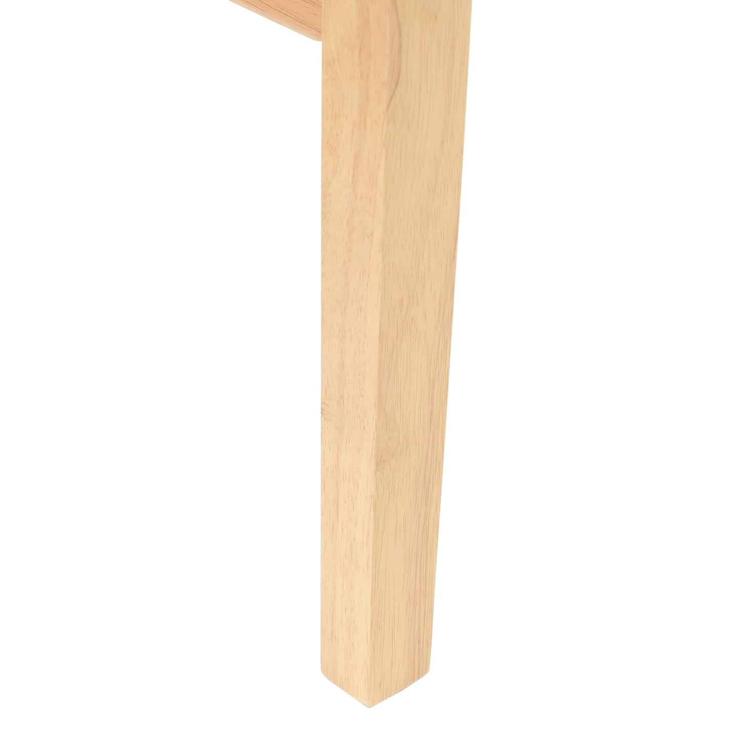 Sedie da pranzo 2 pz Legno di gomma solido Naturale