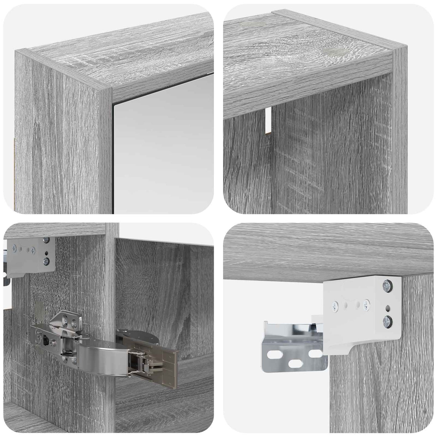 Set di Armadi da Bagno 3 pcs 116 x 16 x 62,5 cm | homemem39
