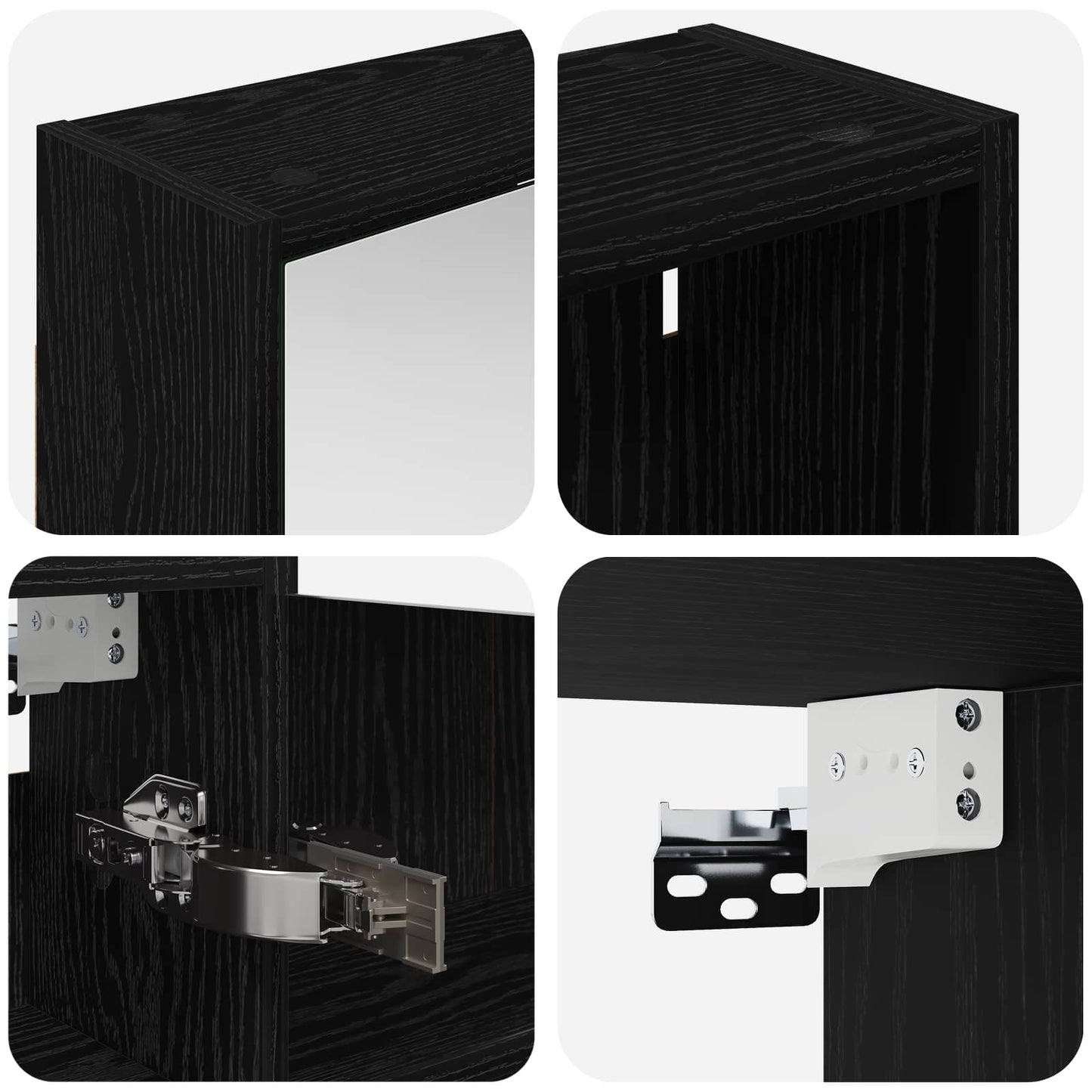 Set di Armadi da Bagno con lo scaffale 3 pcs 126 x 16 x 62.5 cm | homemem39