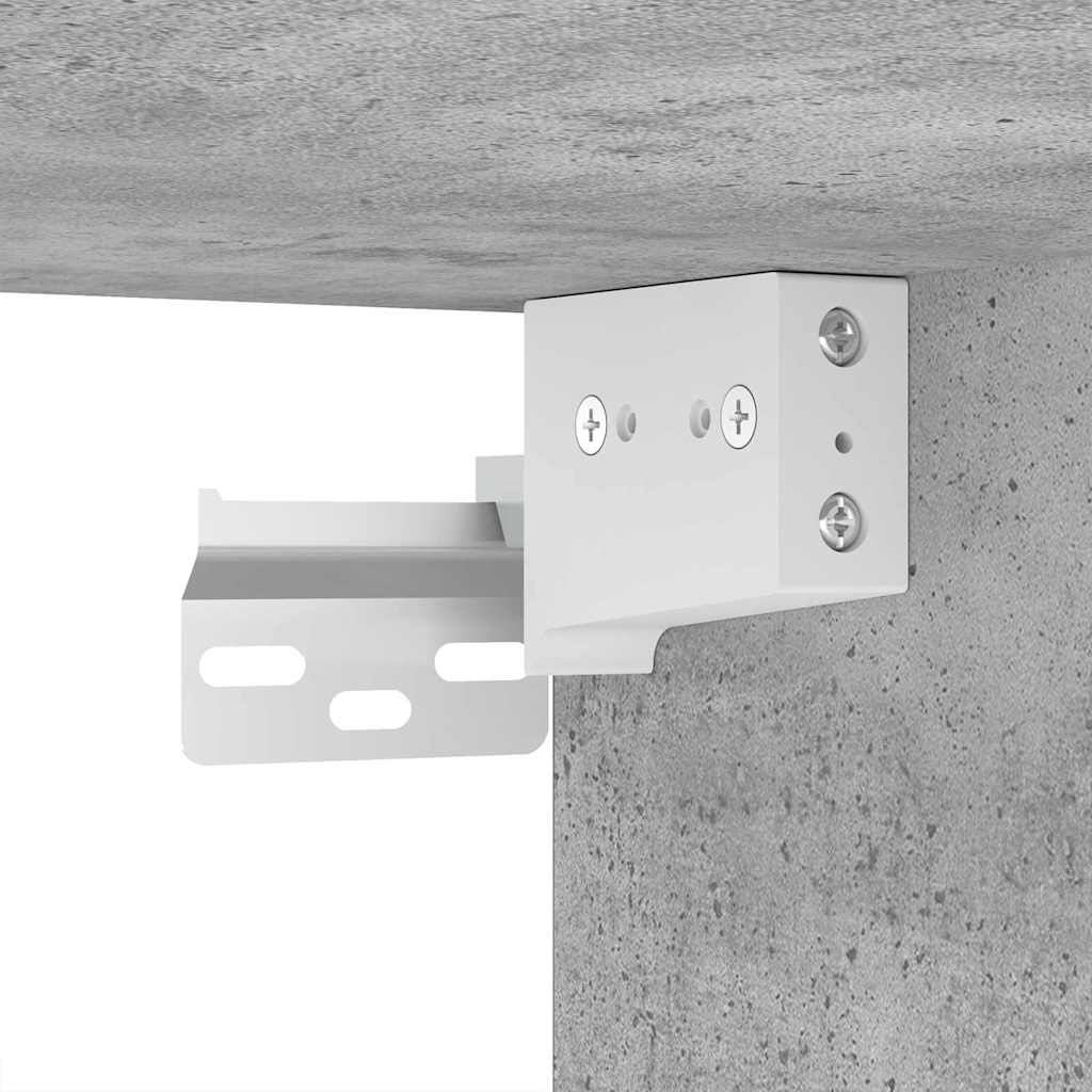 Set di mobili per il bagno con cassetto 3 pcs Grigio cemento