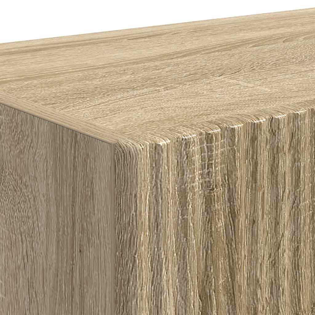 Mobile TV da parete 2 pz Sonoma Legno ingegnerizzato